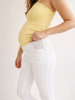 W Citizens of Humanity Avedon Ultra Skinny White Jeans Size 30 Stretch Waist